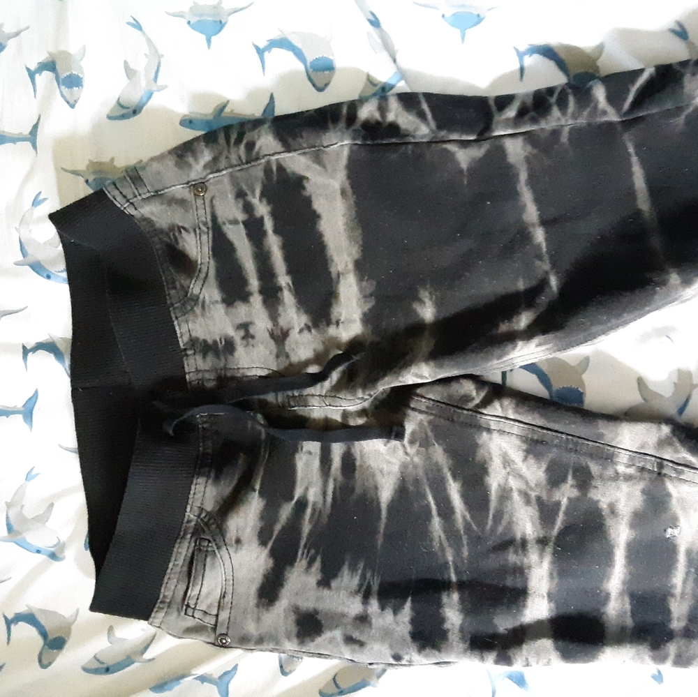 Black, Gray Washed Jeggings